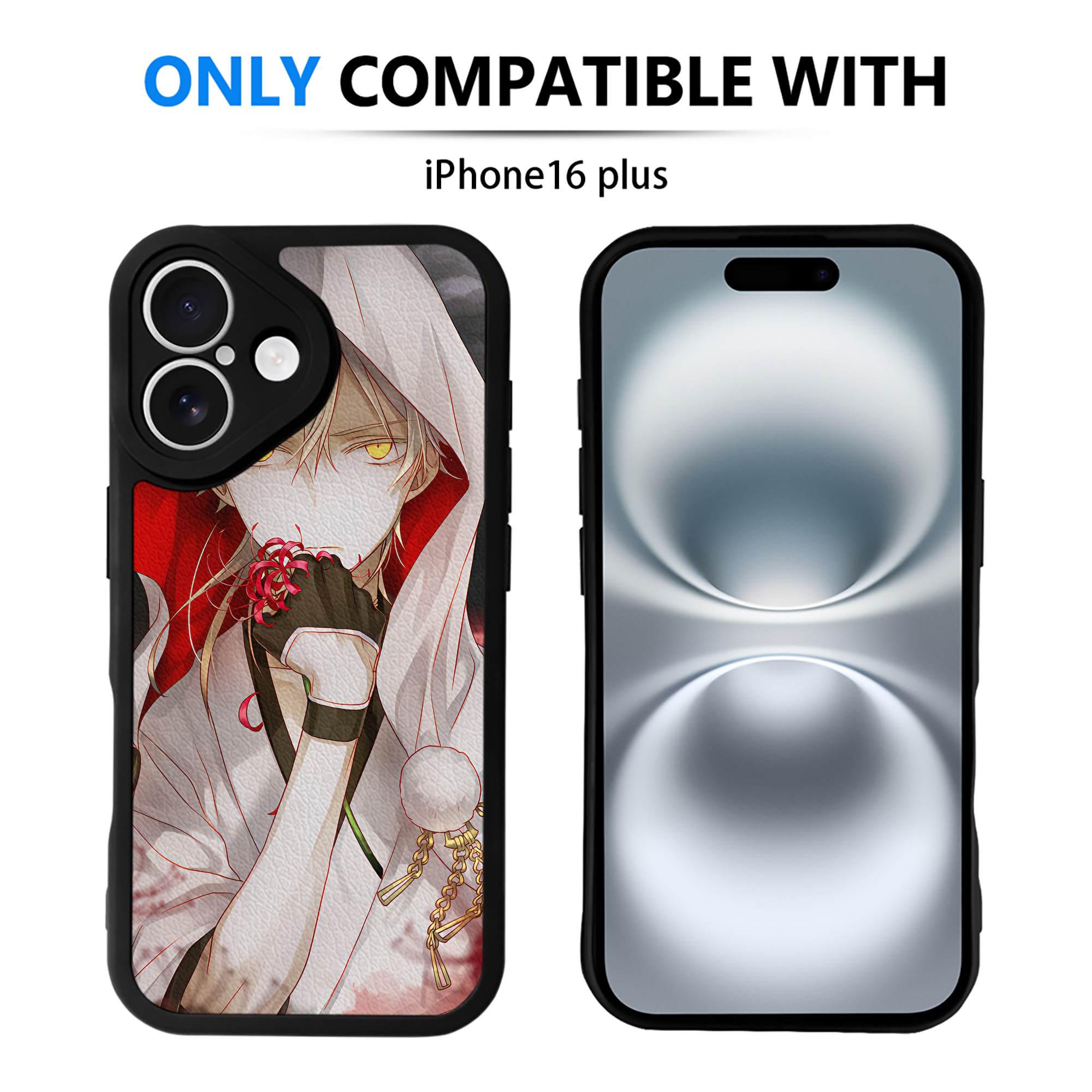 （画像用） 刀剣乱舞 Touken Ranbu 【iPhone 16シリーズ対応】シリコンスマホケース（レザー調） 材質：シリコン